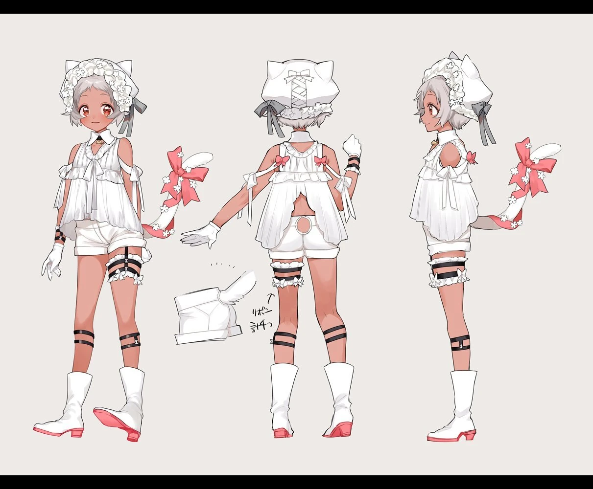 Kemuri-kun Model Reference Sheet