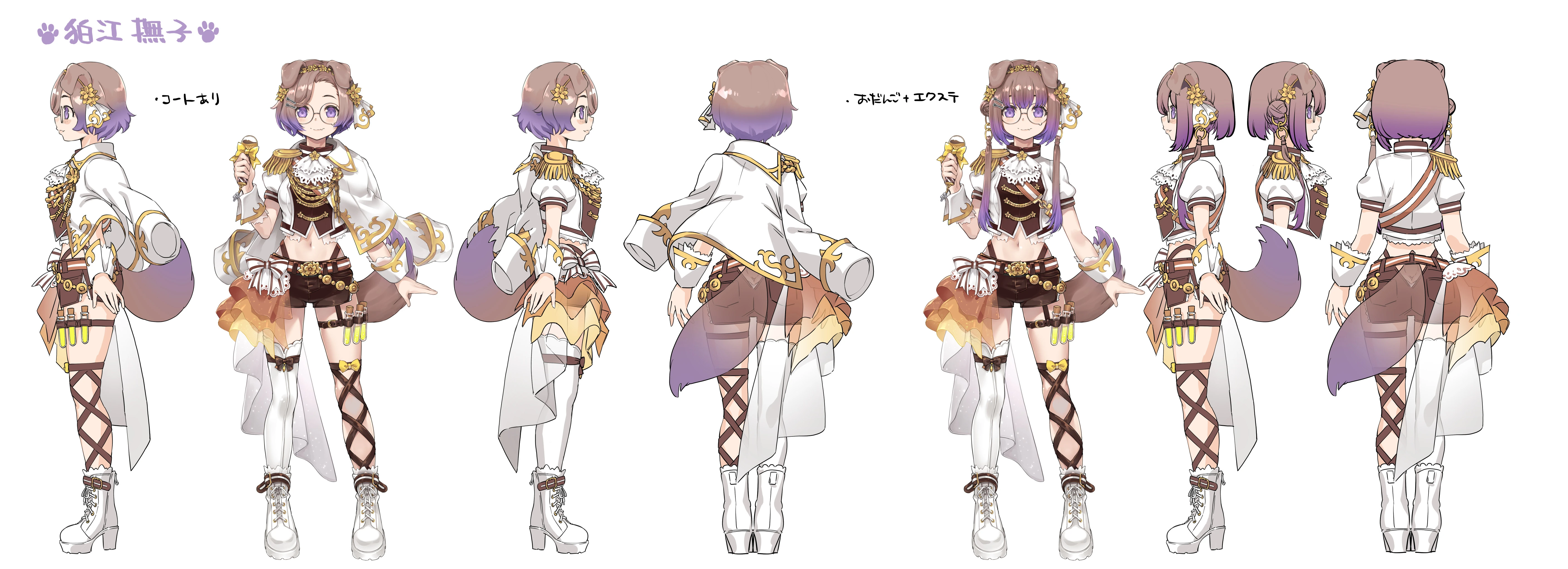 5th 2D Costume (Idol) Reference Sheet 1
