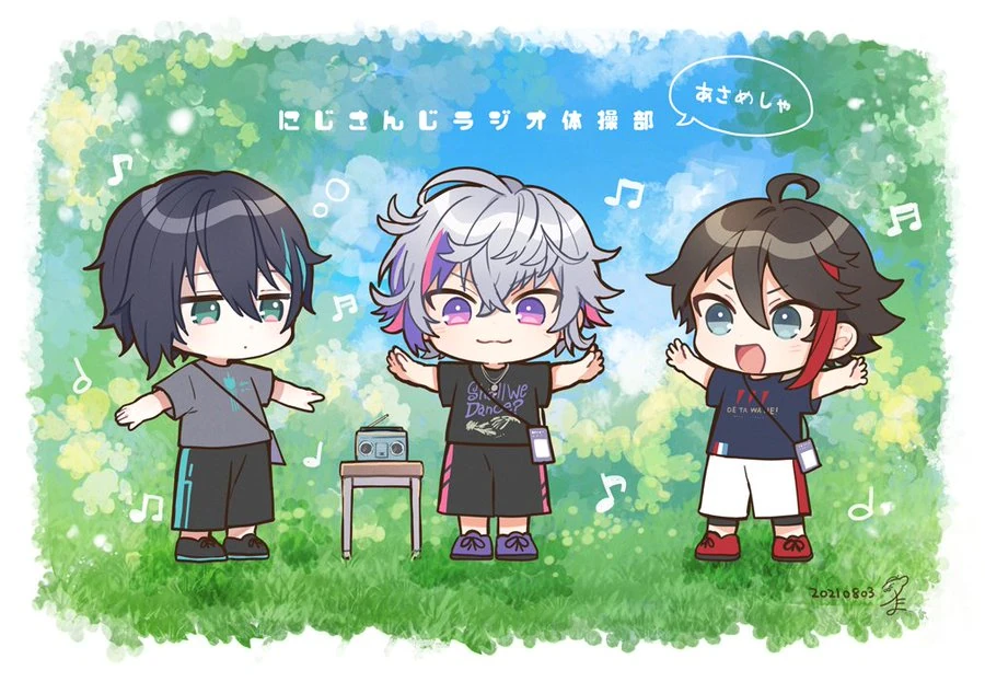 Meshers Radio Exercise Club 2021 Illustration<br>by Tama
