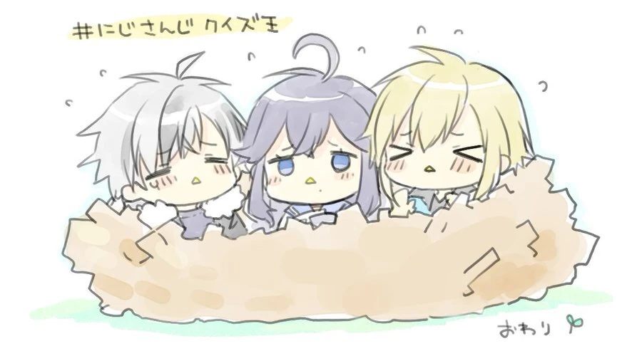Onaedoshi Gumi NIJISANJI Quiz King Tournament Illustration<br>by Kamiyoshi Rika