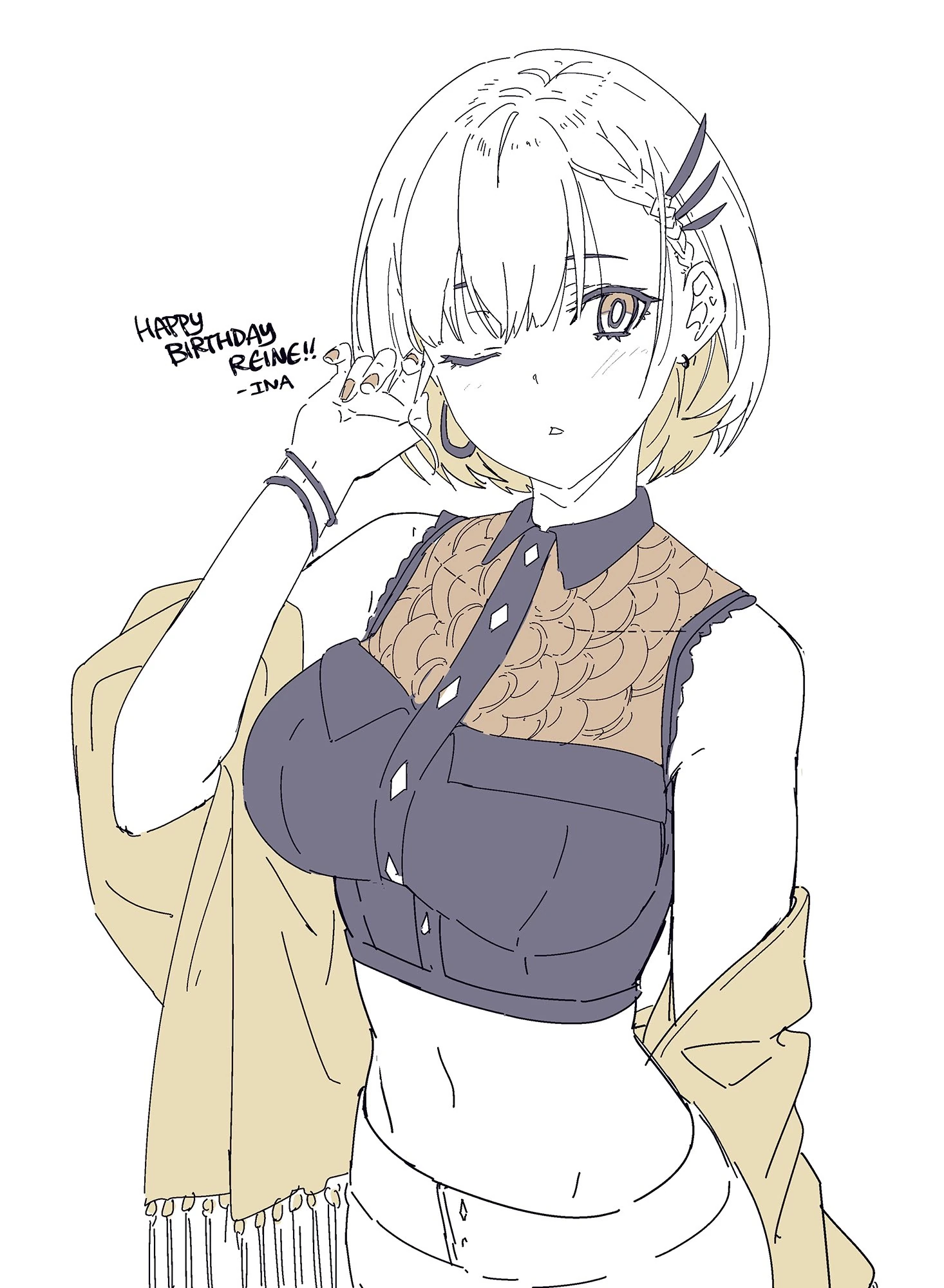 Pavolia Reine's Birthday Illustration