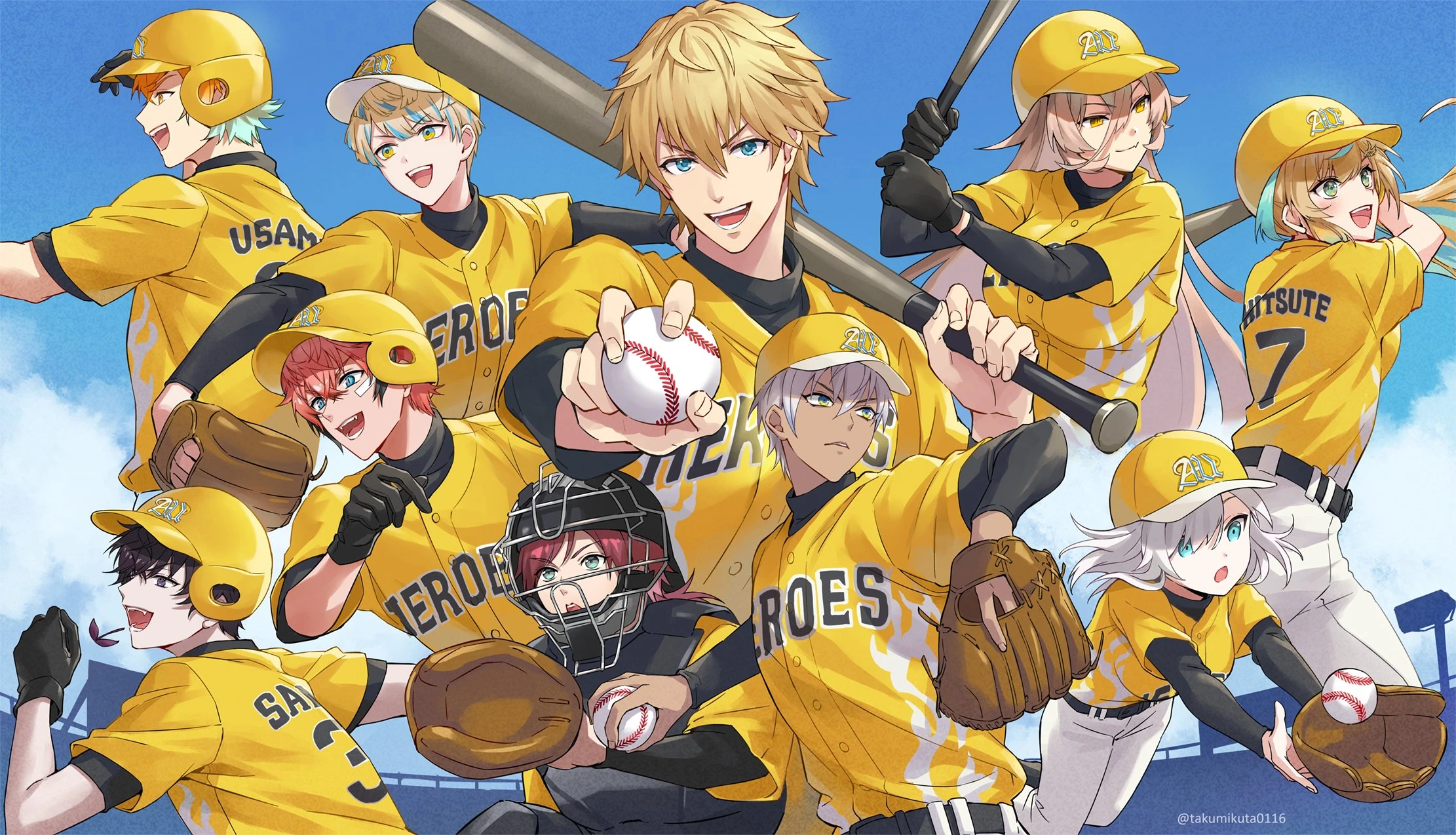 Hero Academy NIJISANJI Koshien 2024 Illustration<br>by TAKUMI