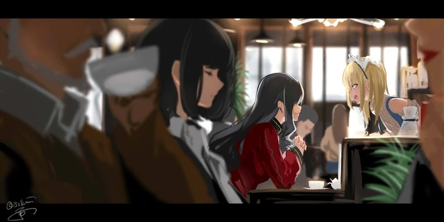 Kotohara Hinari and Nyaki-ko by Issiki