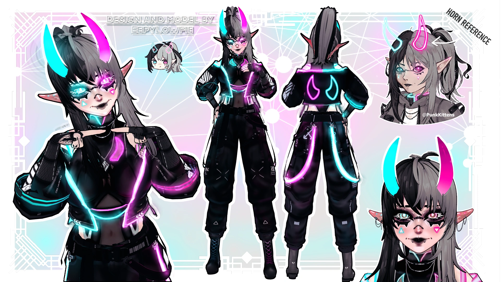 EepyLowfie's model sheet