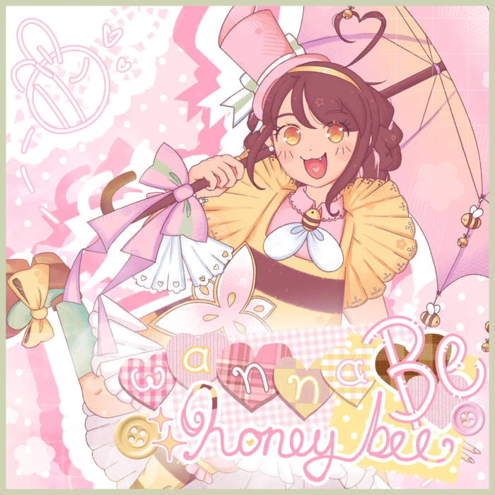 Cover art for the single "Wanna Be Honeybee"<ref>"Wanna Be Honeybee" Single by Phoebe - Bandcamp</ref>
