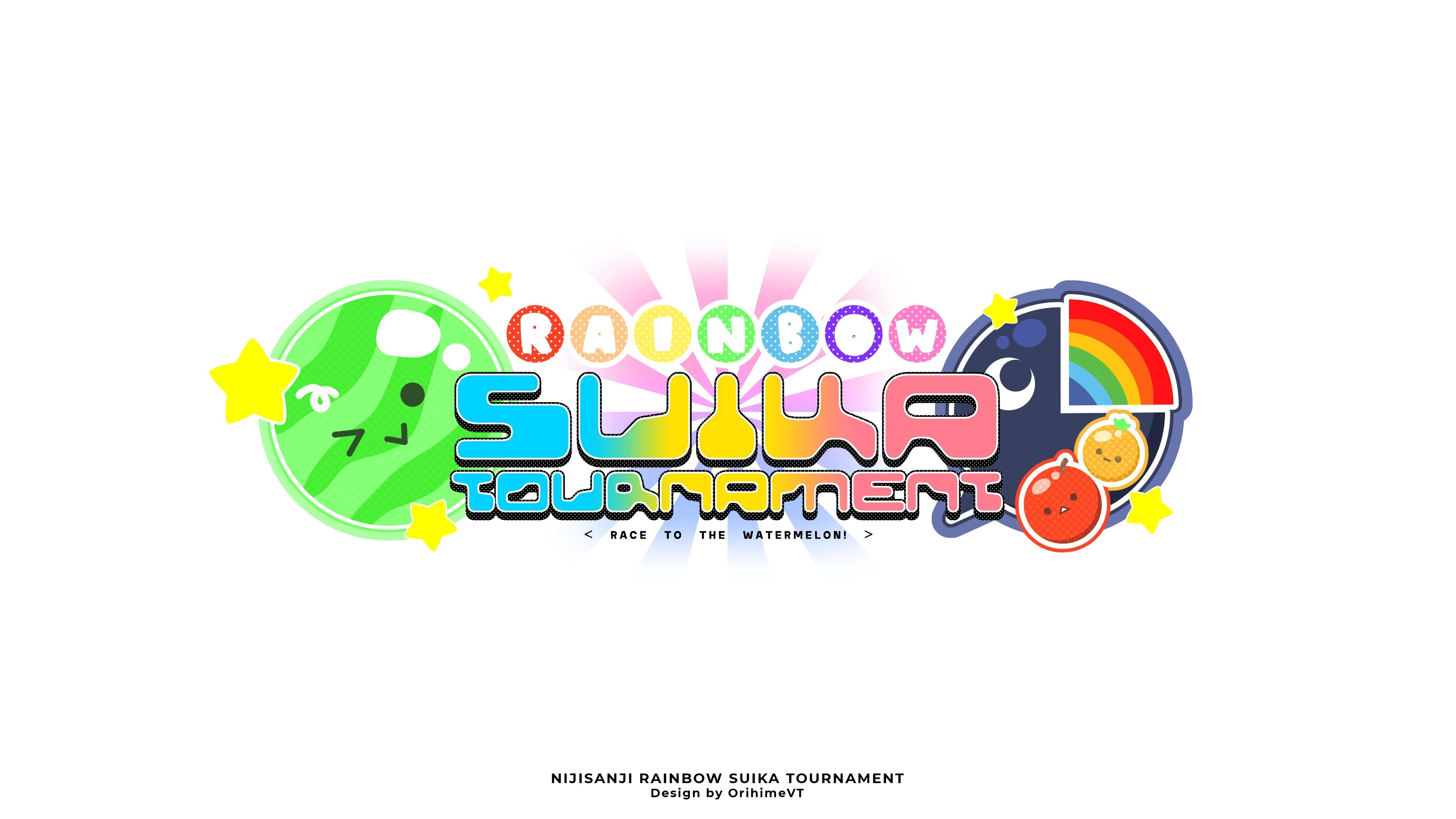 NIJISANJI Rainbow Suika Tournament 2023 Logo<br>by Ori