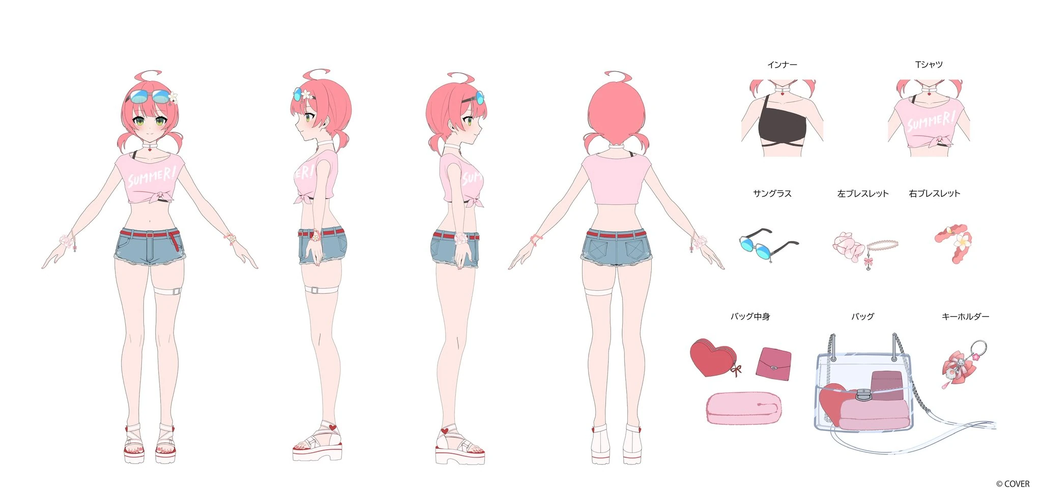 holonatsu Paradise Costume Reference Sheet