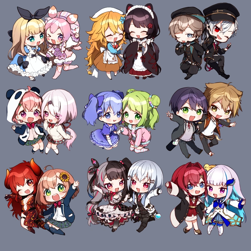 9 NIJISANJI Duos by Yamabukiiro