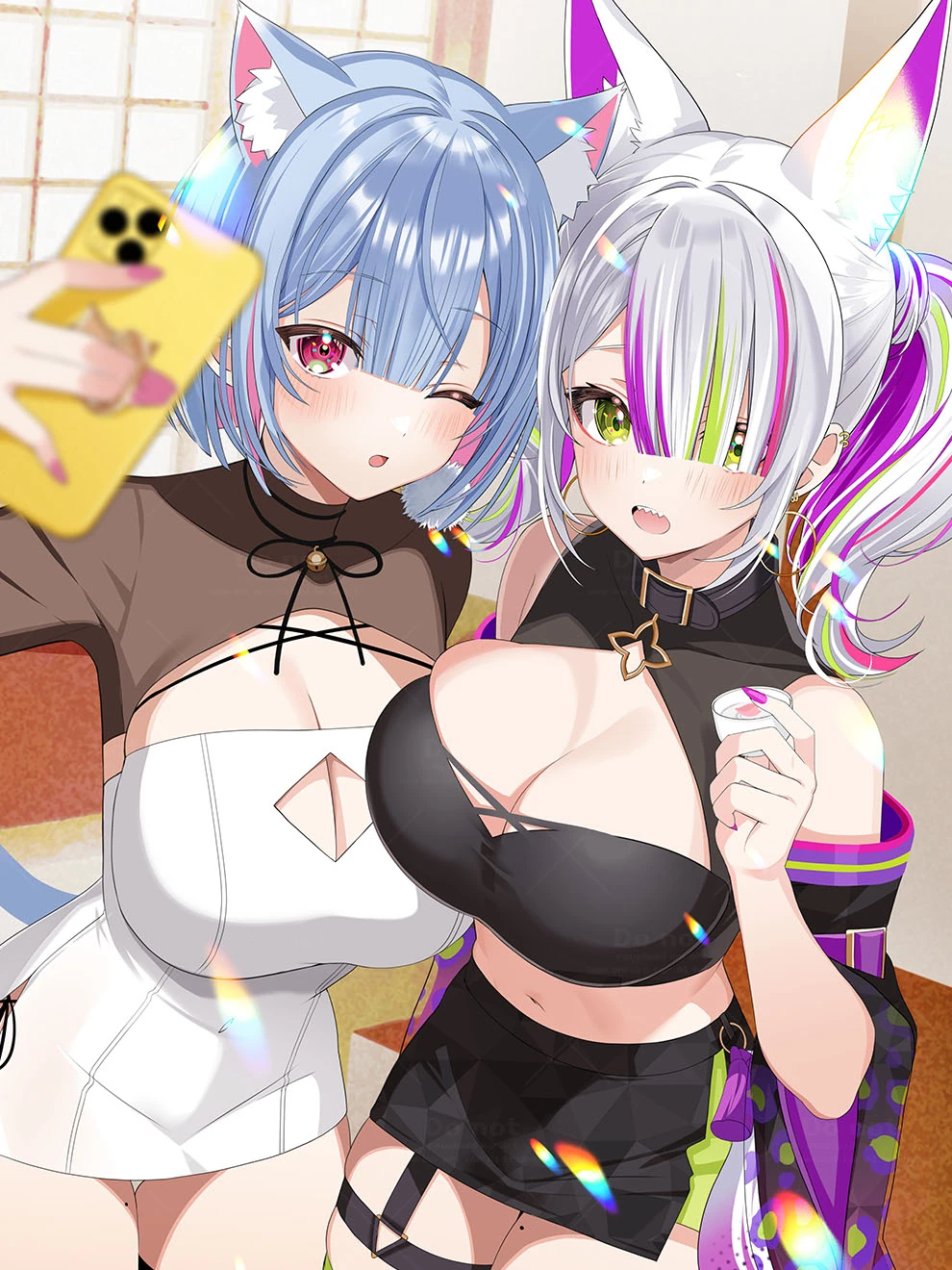 Shikai Yue and Inari Enju Illustration by Motsunuki