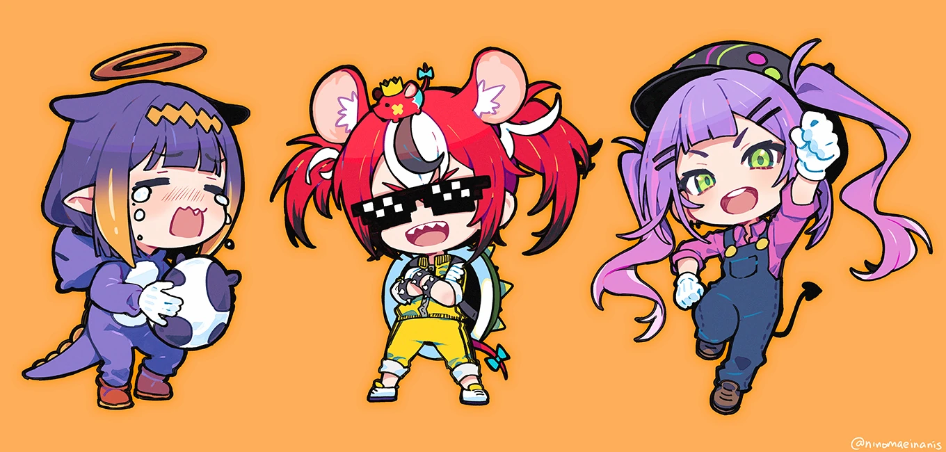 Super Mario Bros. U Deluxe Team F<br>by Ninomae Ina'nis