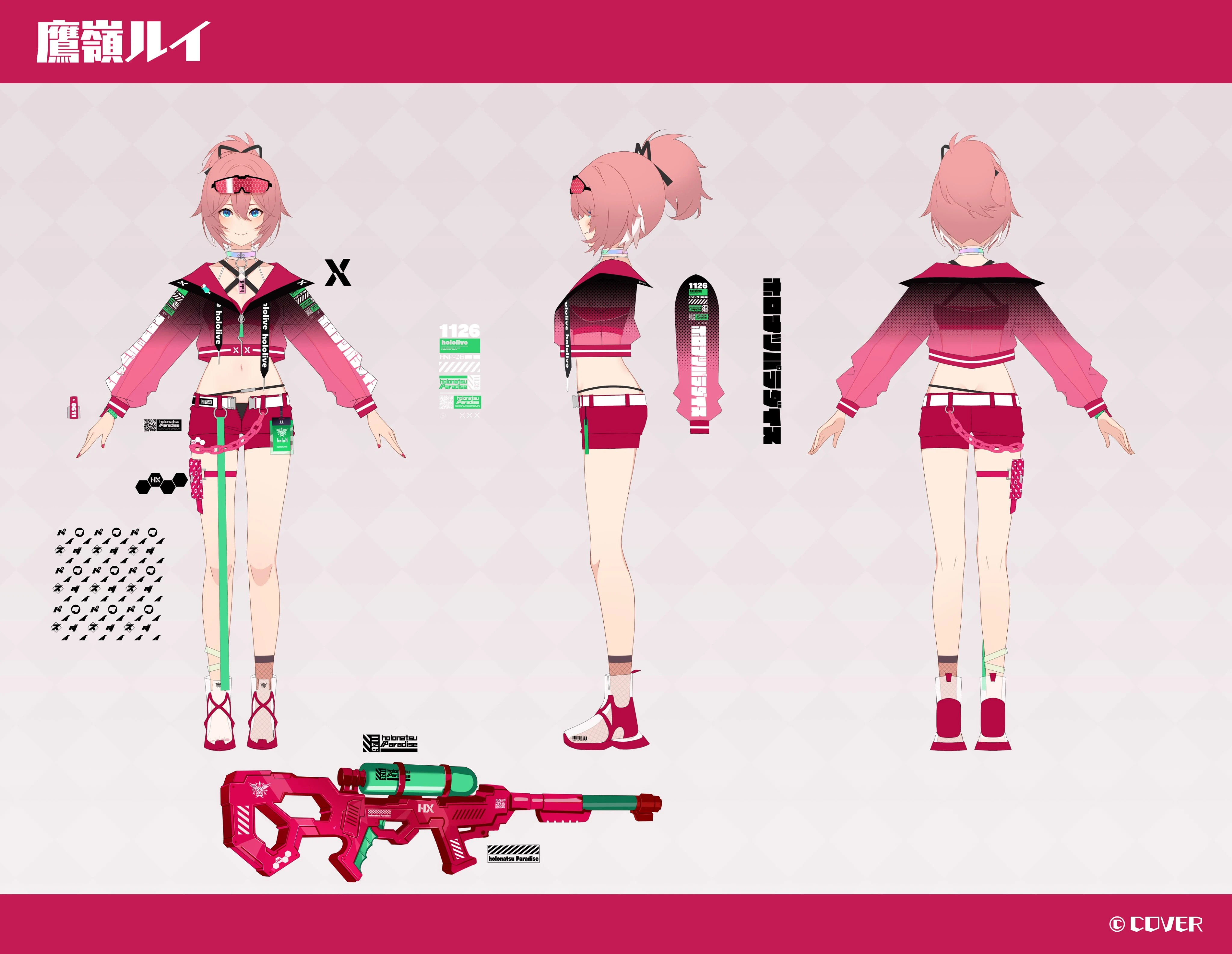 holonatsu Paradise Costume Reference Sheet