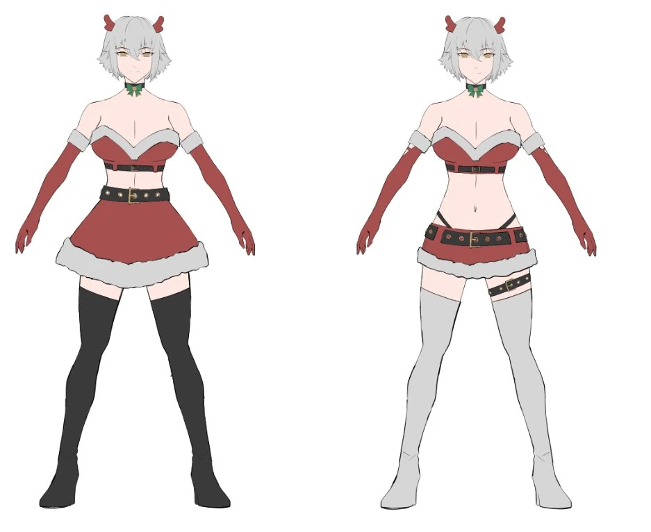 Christmas Zen 2022 Scraps Concept 2 by KuroiEnpitsu