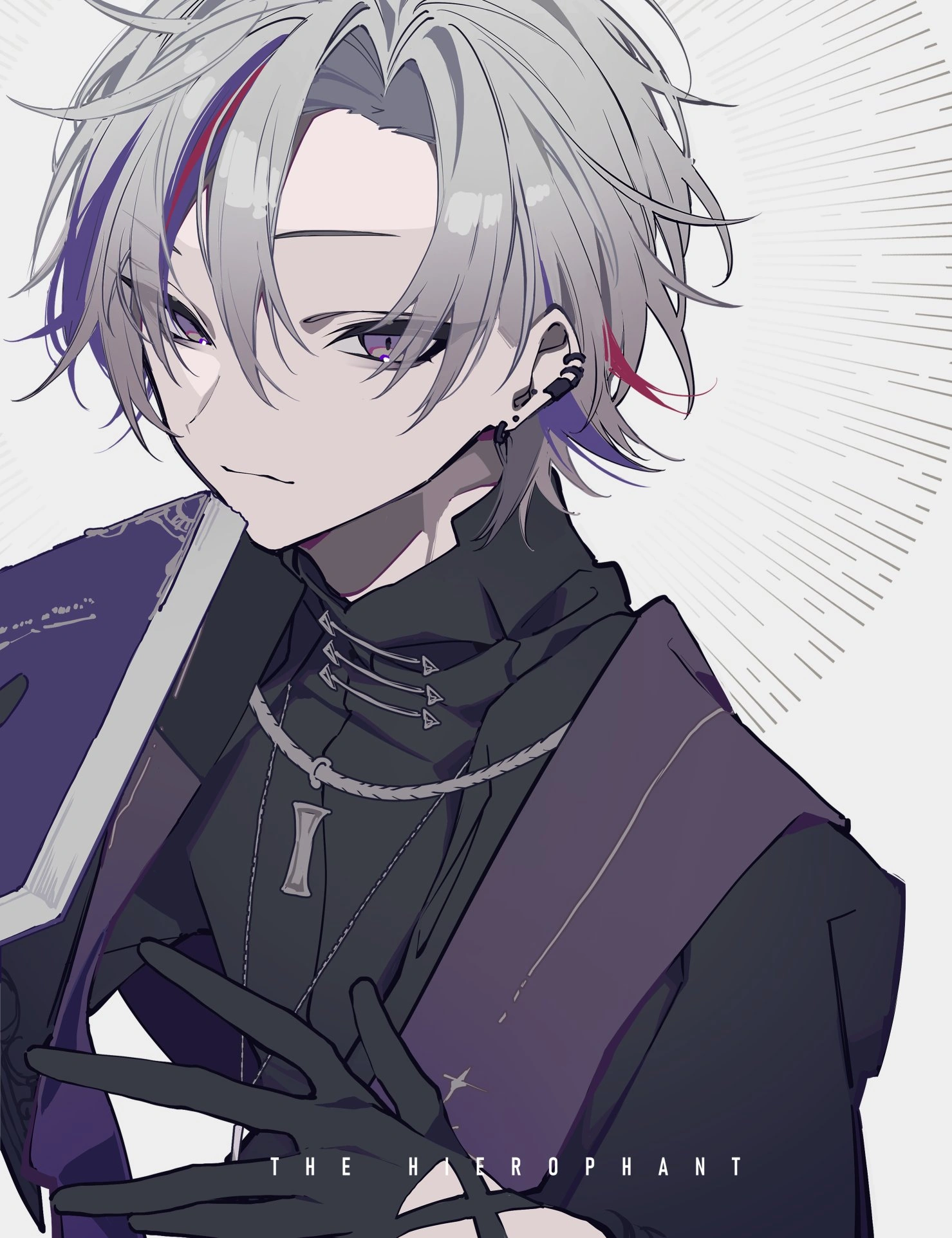 NIJISANJI Tarot - V. The Hierophant Illustration<br>by Kei Mochizuki