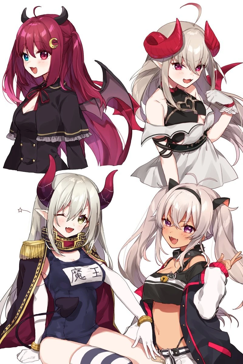 Yuzuki Roa, Makaino Ririmu, Emma★August, and Matsukai Mao<br>by Yamabukiiro