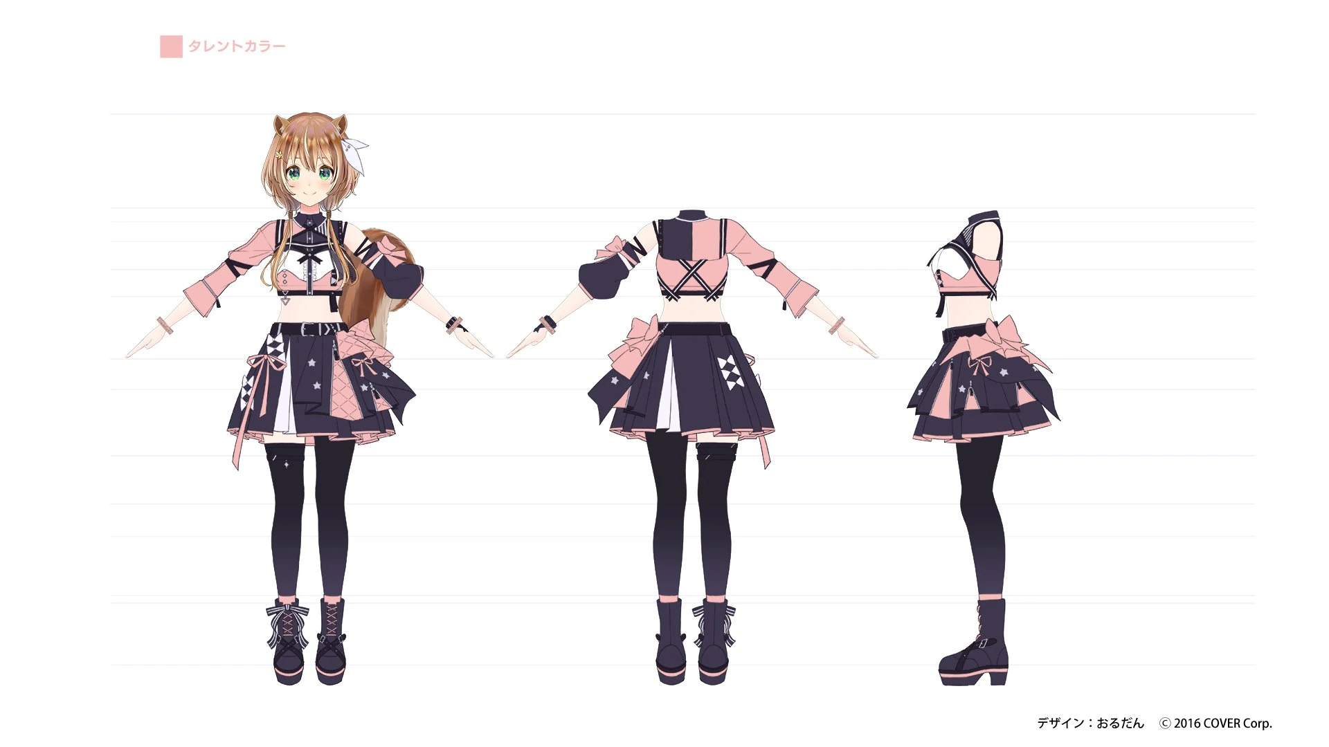 hololive 6th fes. Color Rise Harmony 3D Idol Costume Concept Illustration by Ordan