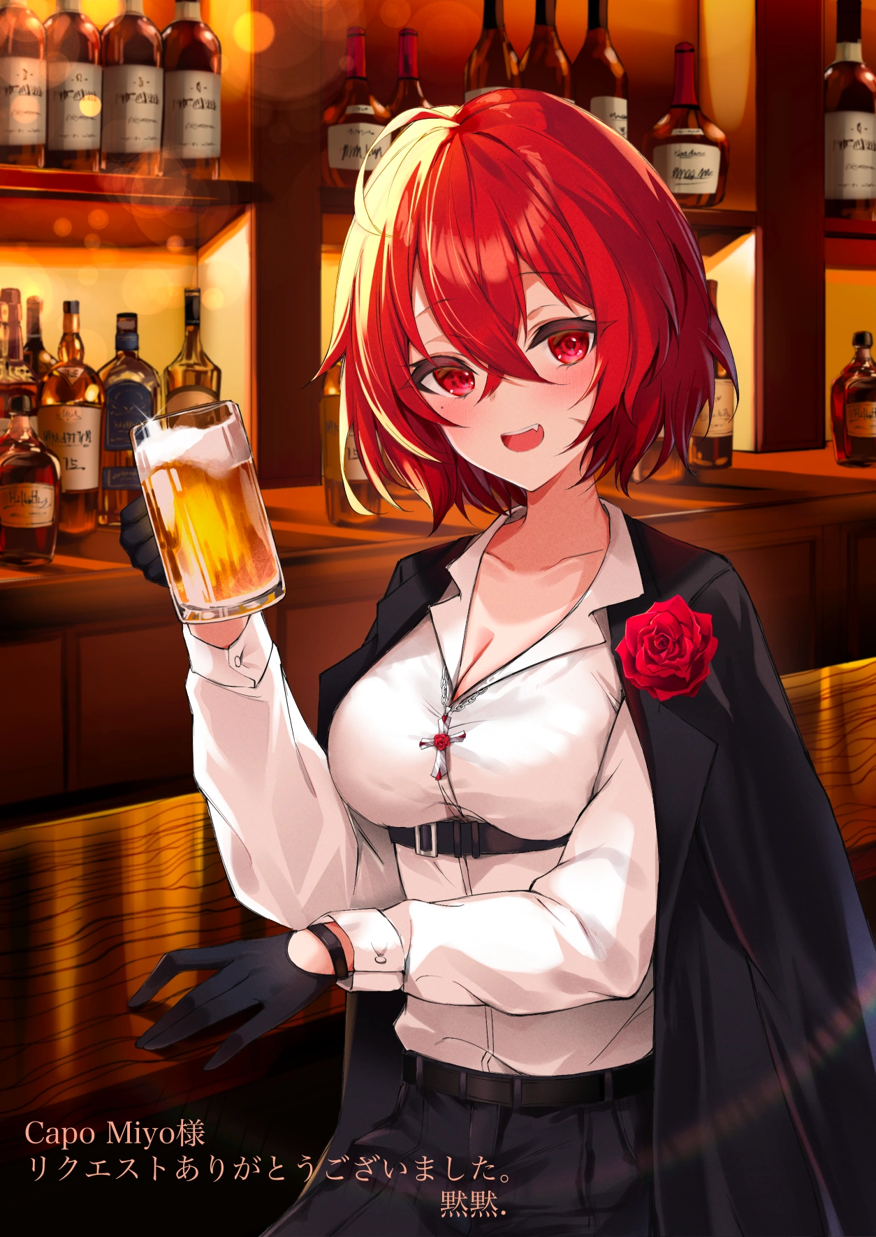 Original illustration by @cococo_moru (short hair)