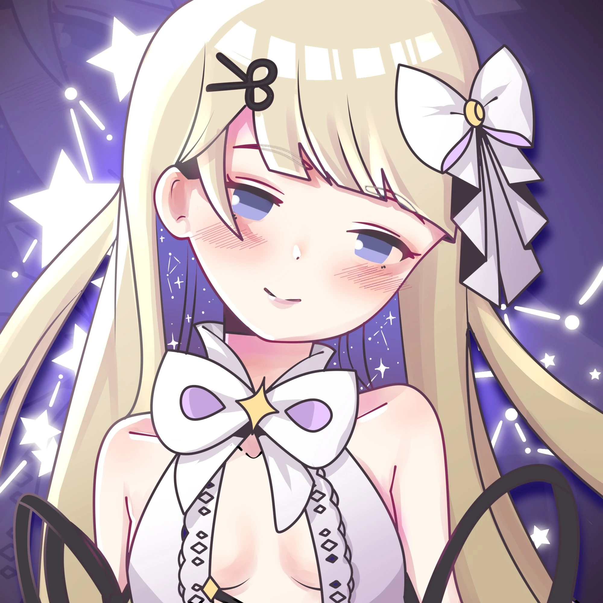 Art created by 4 members of Phase Connect in March 2023. Sketch: Komachi Panko, Lineart by Tenma Maemi, Coloring by Amanogawa Shiina, Background by: Amaris Yuri.