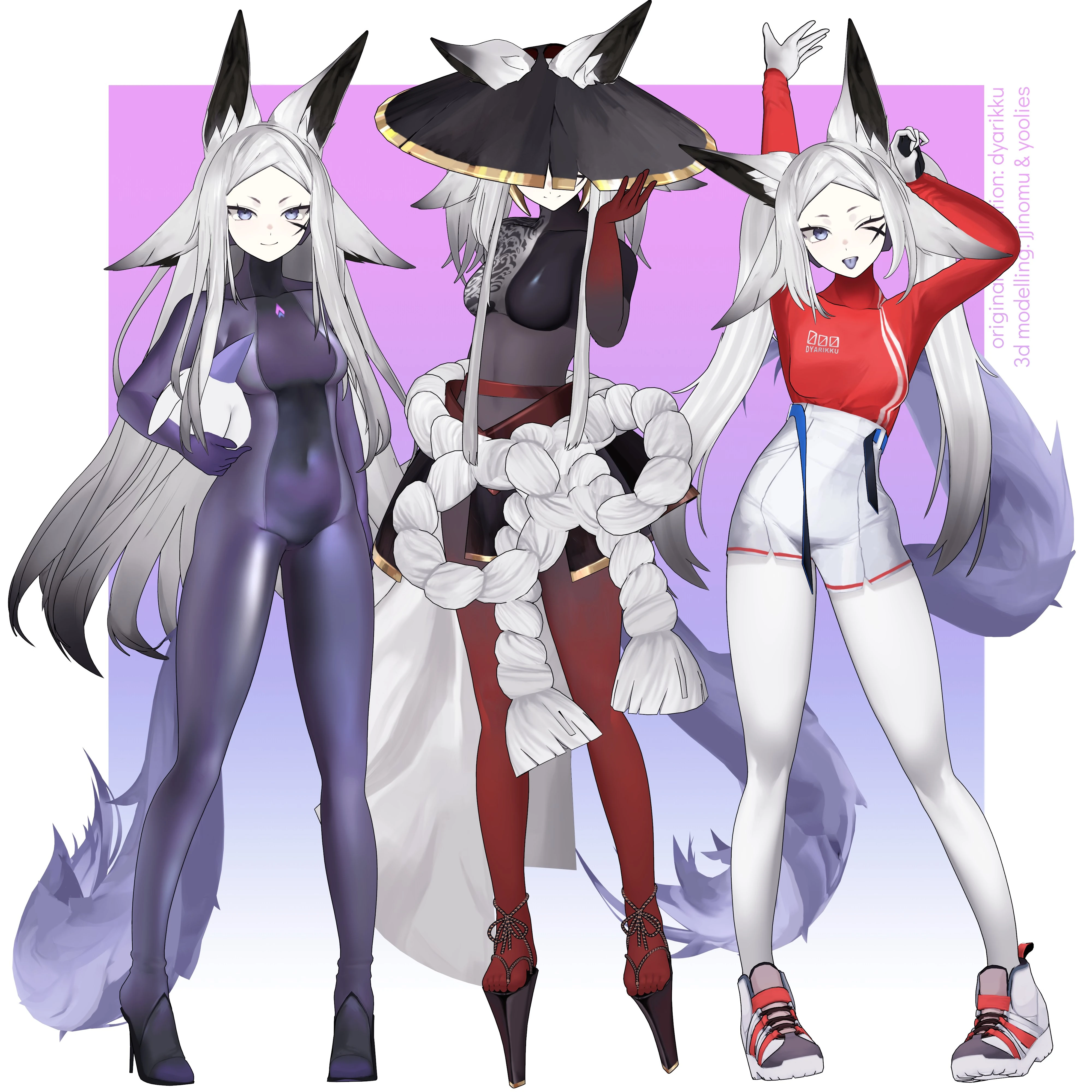DyaRikku Three 3D Models by jjinomu