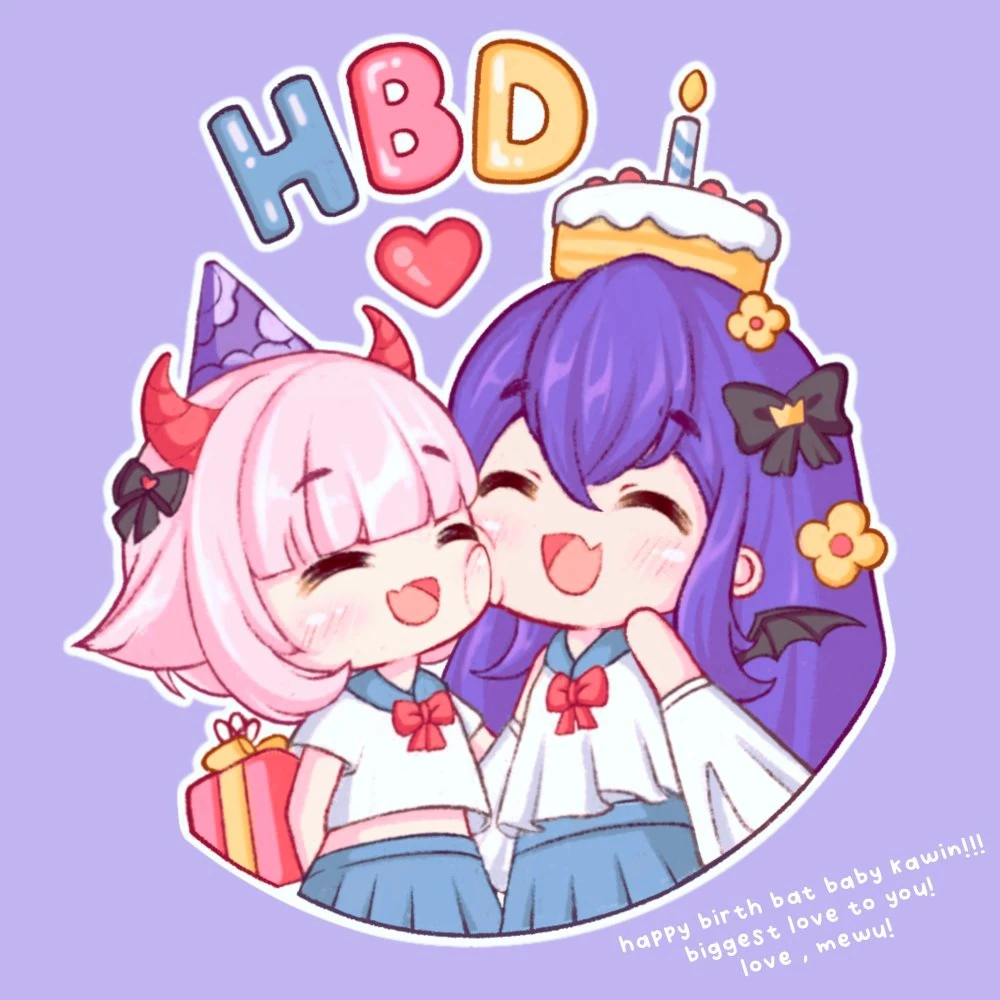 "it's a birthday bat!"<br>by Matsuro Meru