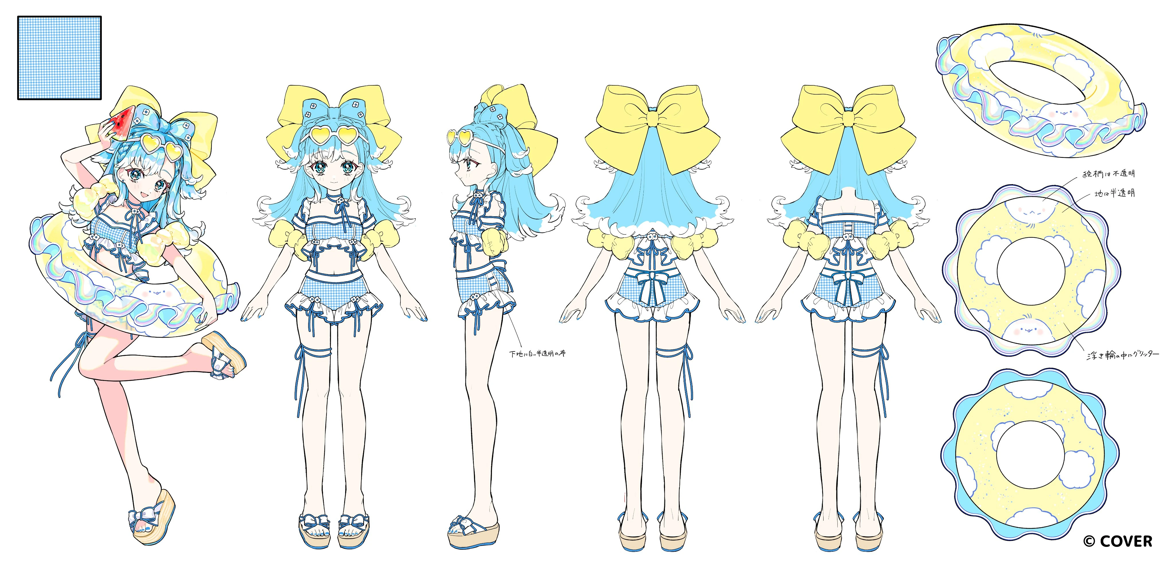 holonatsu Paradise Costume Reference Sheet