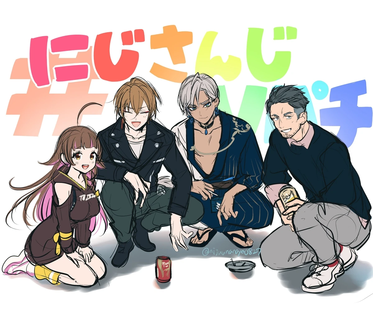 NIJISANJI Virtual Pachinko Tournament Illustration<br>by Ninahachi