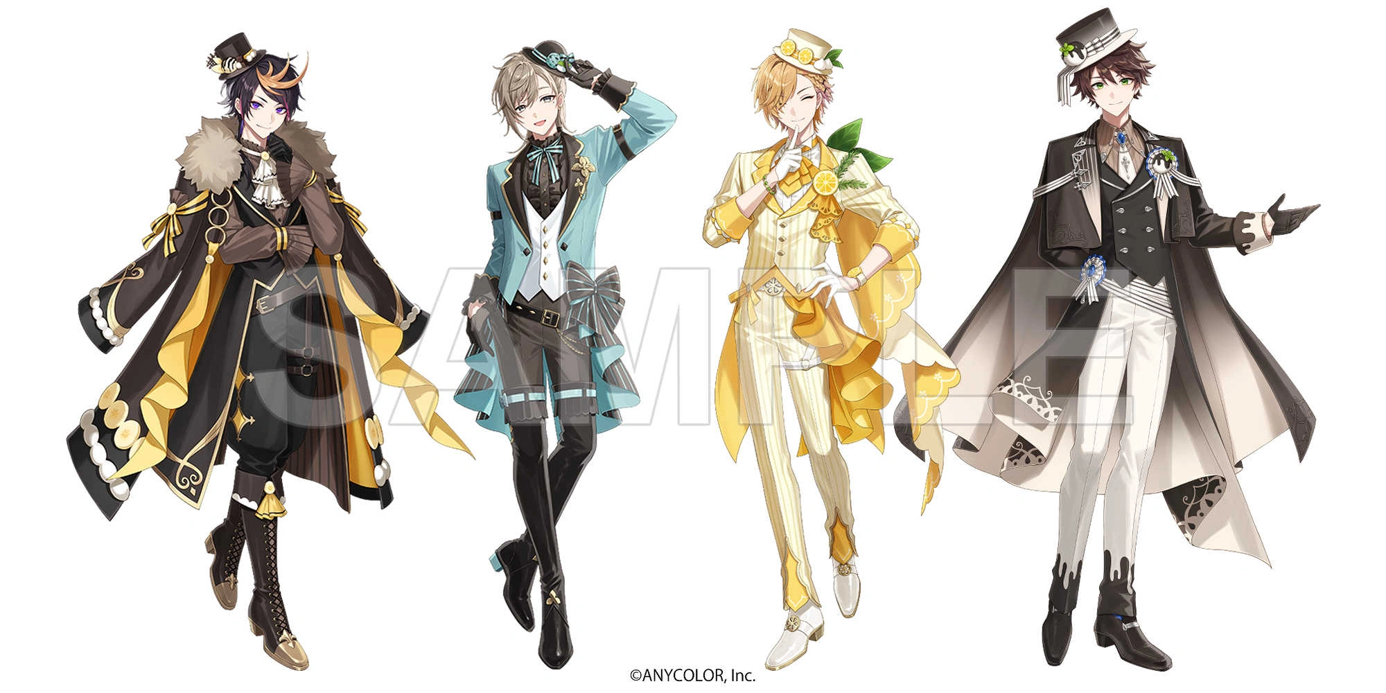 NIJISANJI x Animate Cafe "Sweets Party" Collaboration Illustration by Amaichi Esora