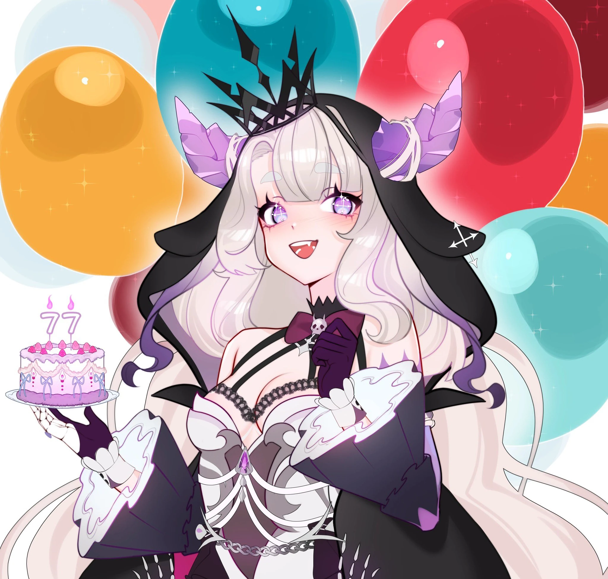 Birthday 2025, by simeonix<ref>Rulette @imrulette. (2025, June 16). Yippee!!!!!! Thank you for all the birthday wishes!! Than you for making my birthday such a sweet one. 🫶 Image attached Post. X. https://x.com/imrulette/status/1934658846741475764</ref>