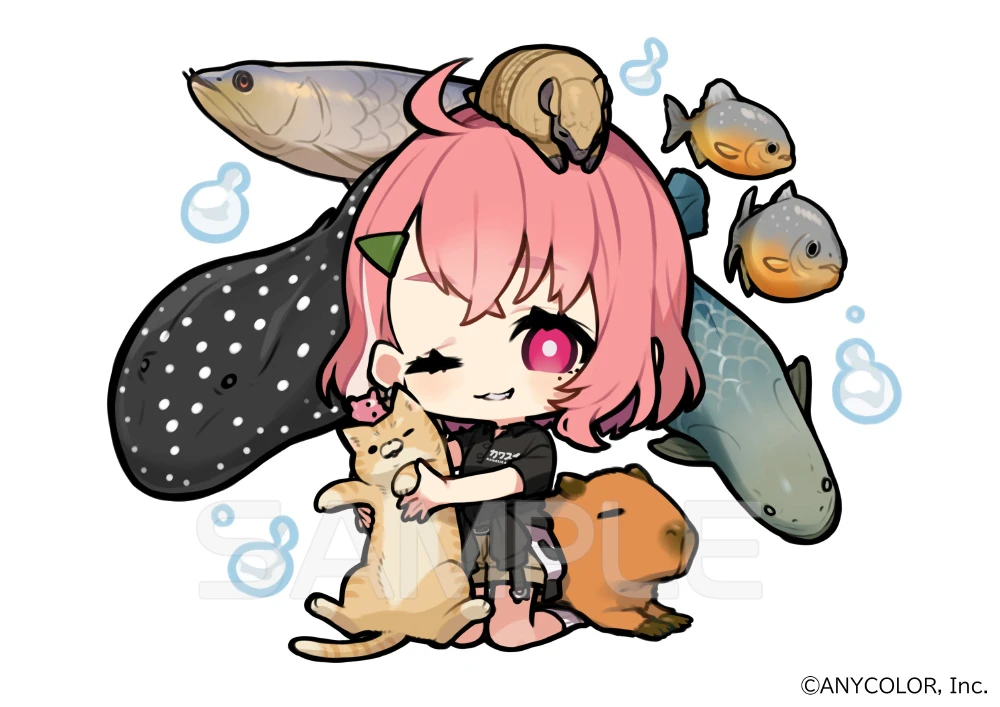 Sasaki Saku x Kawasui Kawasaki Aquarium Illustration by yuu