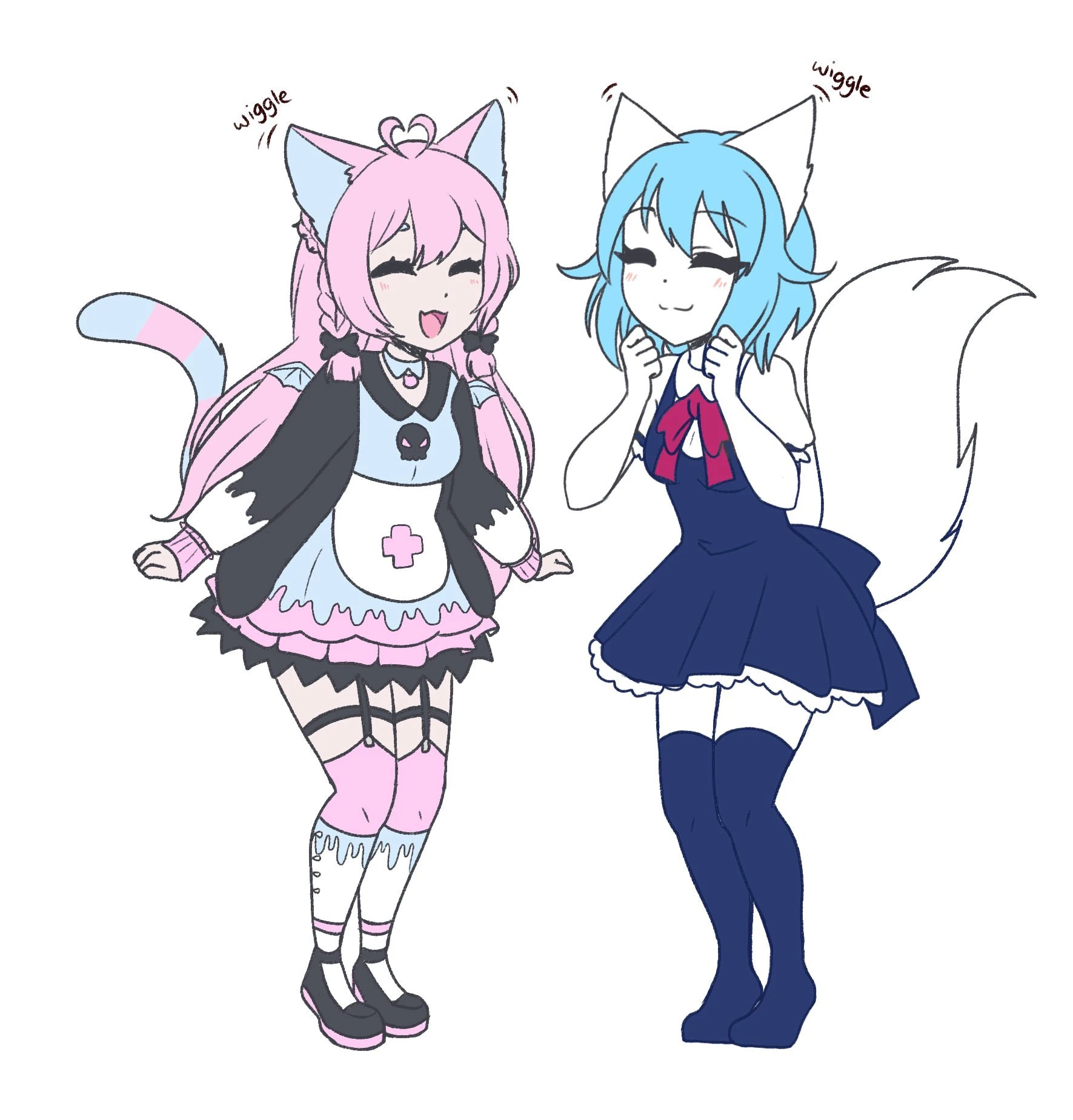 Snuffy and [[Wolfychu]]<br>(by [https://twitter.com/wolfychuuu Wolfychu])