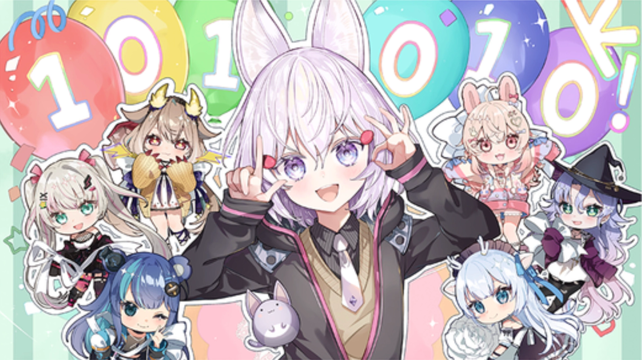 101010K Celebration Illustration