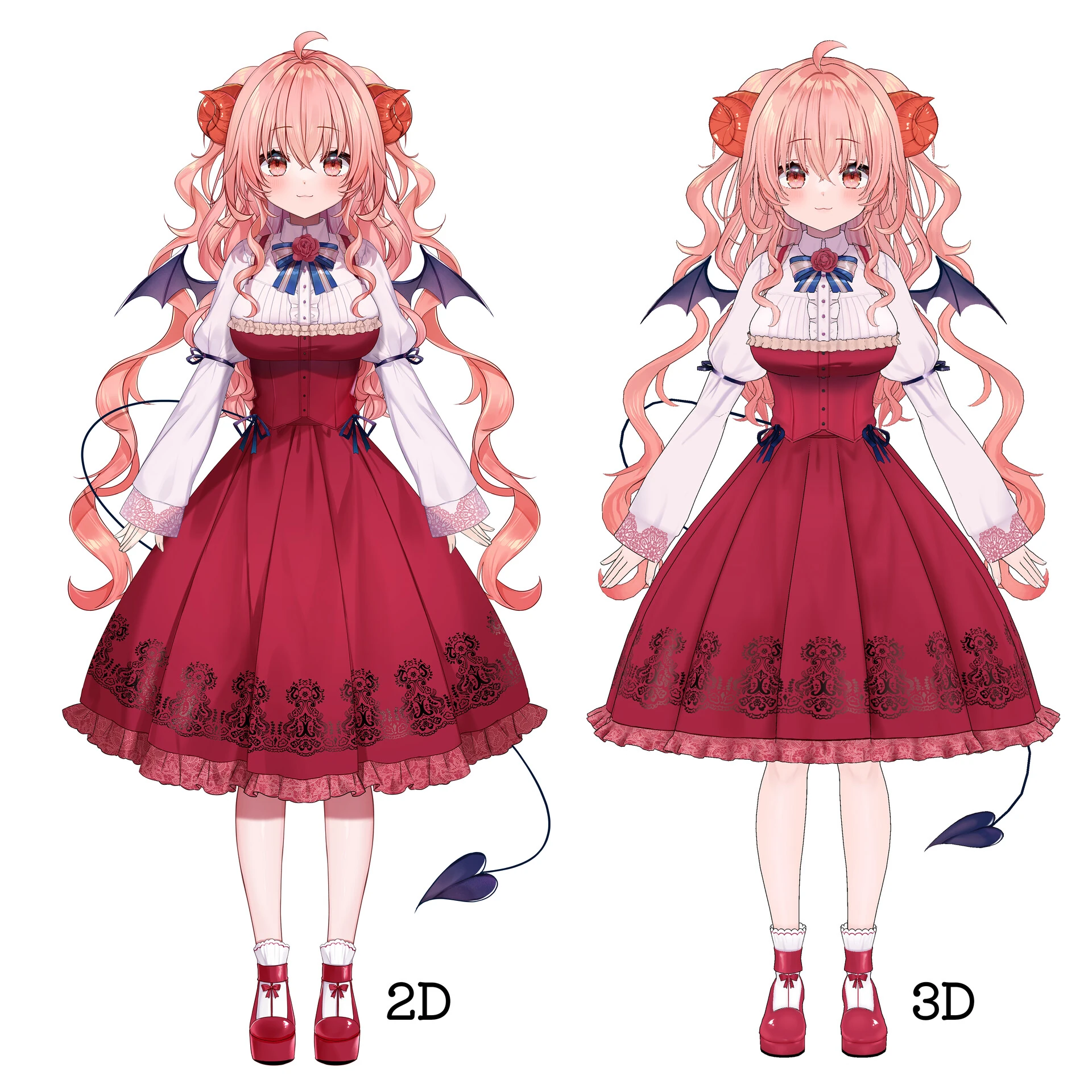 Model 2.0 2D and 3D Comparison<br>by okok haguki