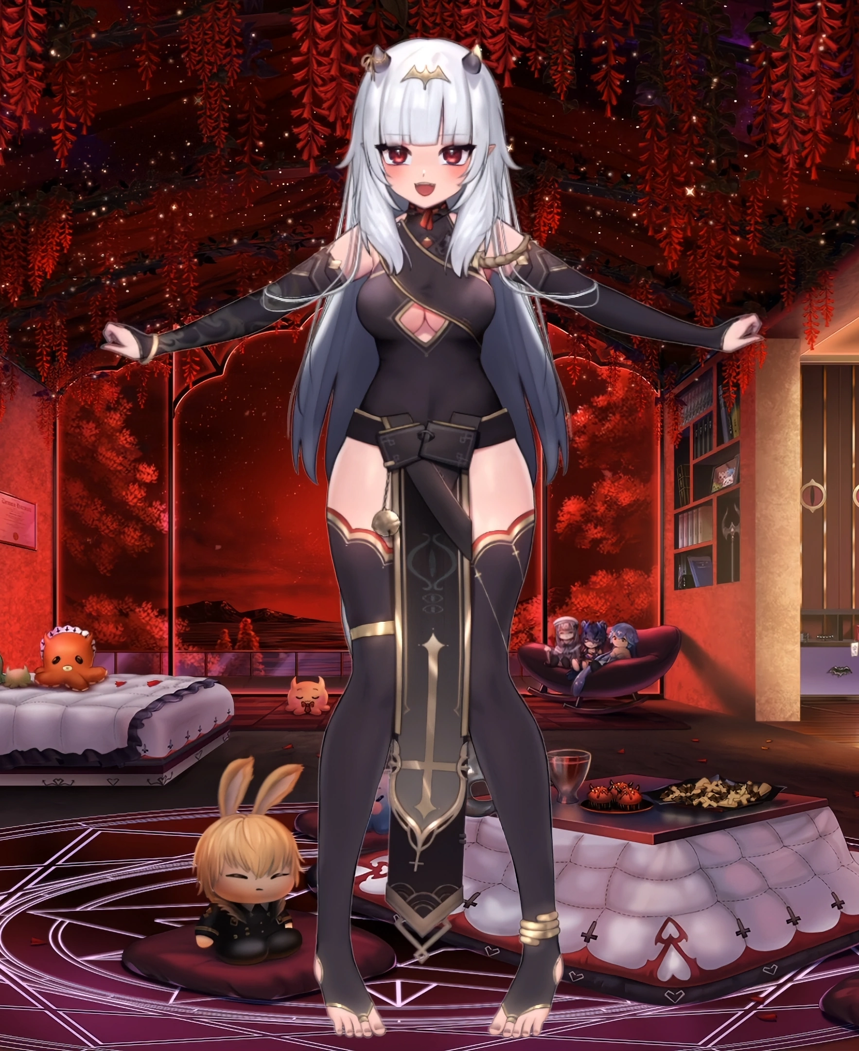 Empress model's "T" pose