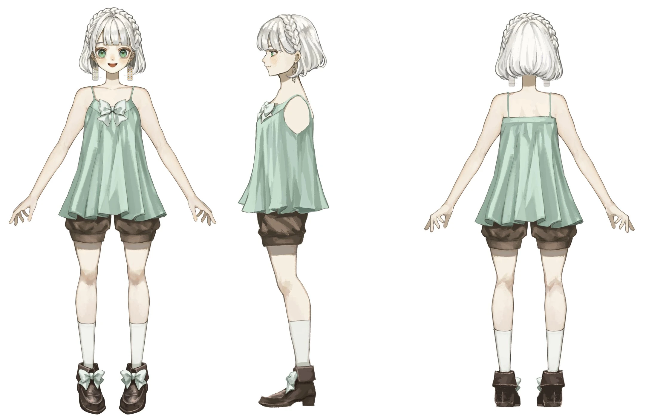 Summer Outfit Model Sheet<br>(by Sayoko)