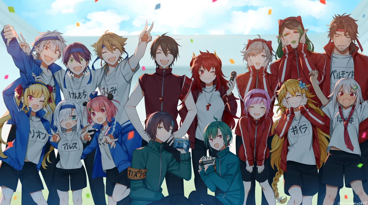 NIJISANJI Sports Day 2019 Illustration<br>by Ninahachi