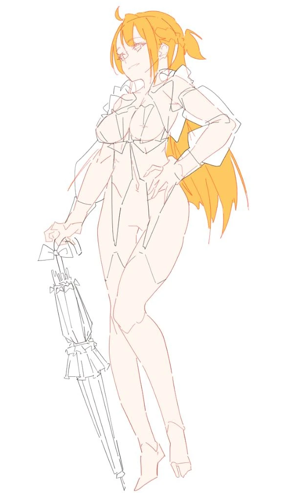 Original Model Rough Illustration