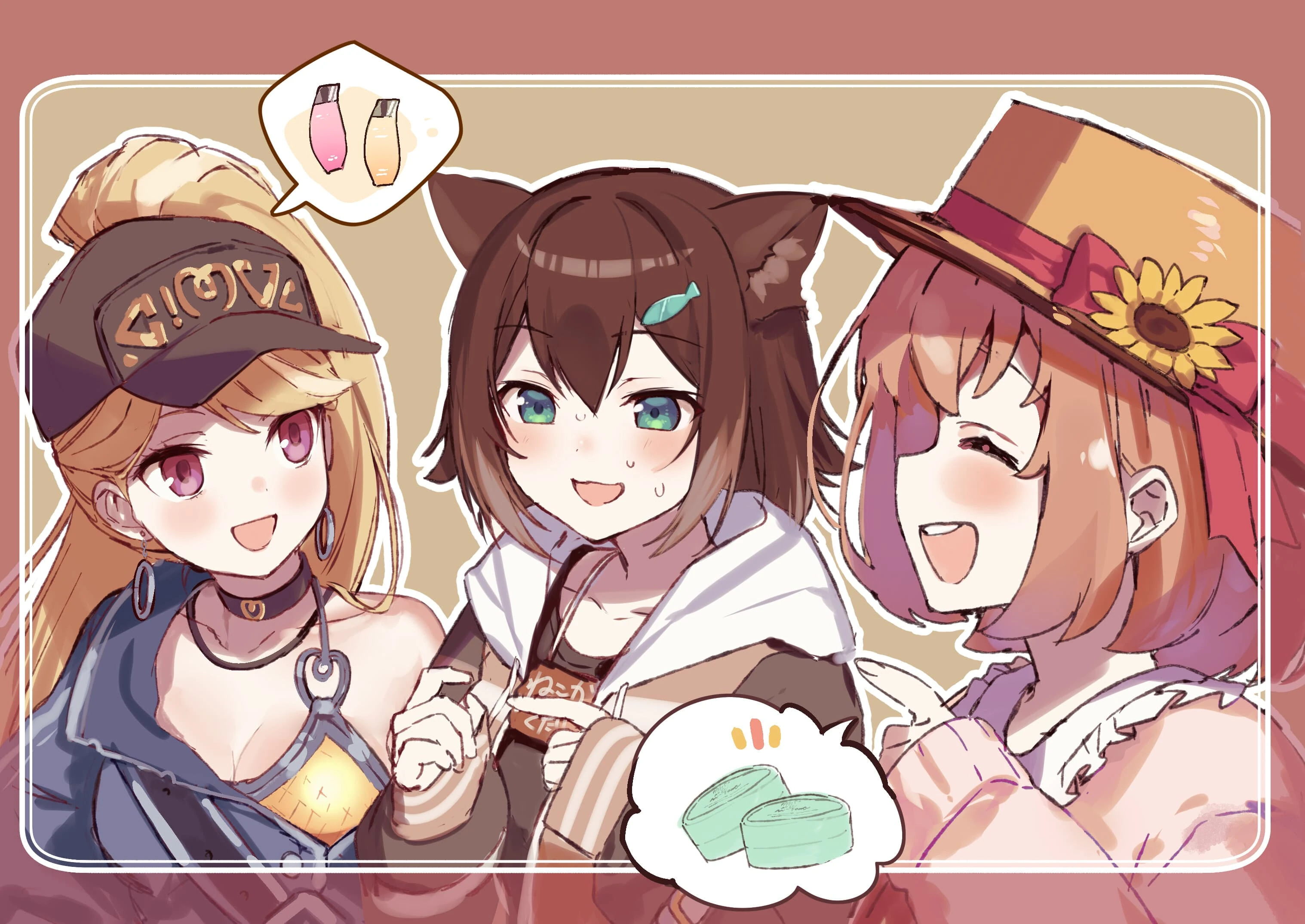 Tamaki, Rion, and Himawari<br>by Nana