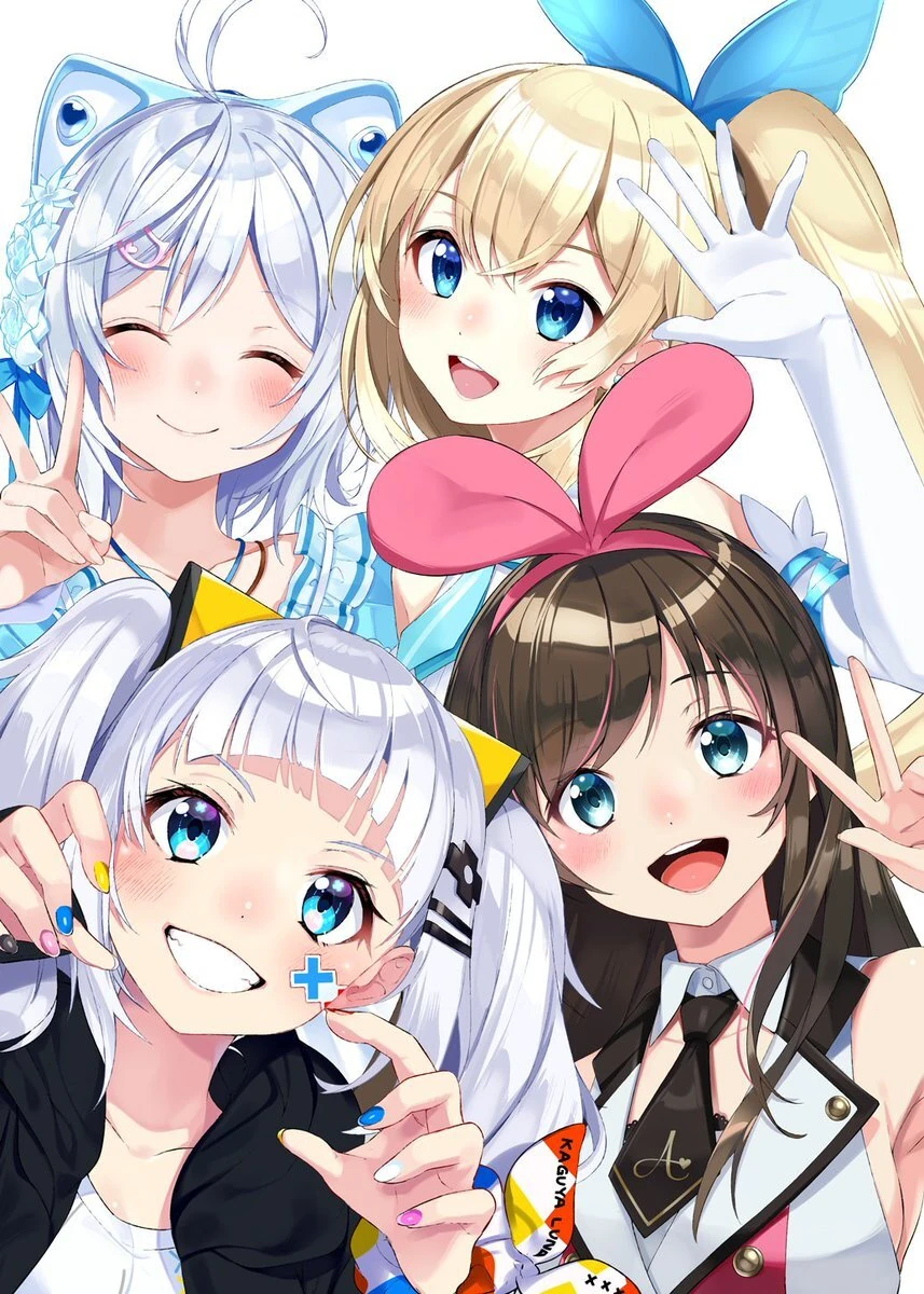 Virtual Youtuber Summary Artbook Cover Illustration<br>by [https://twitter.com/nezumidosi_/status/1076324540500733952 Nezumidosi]