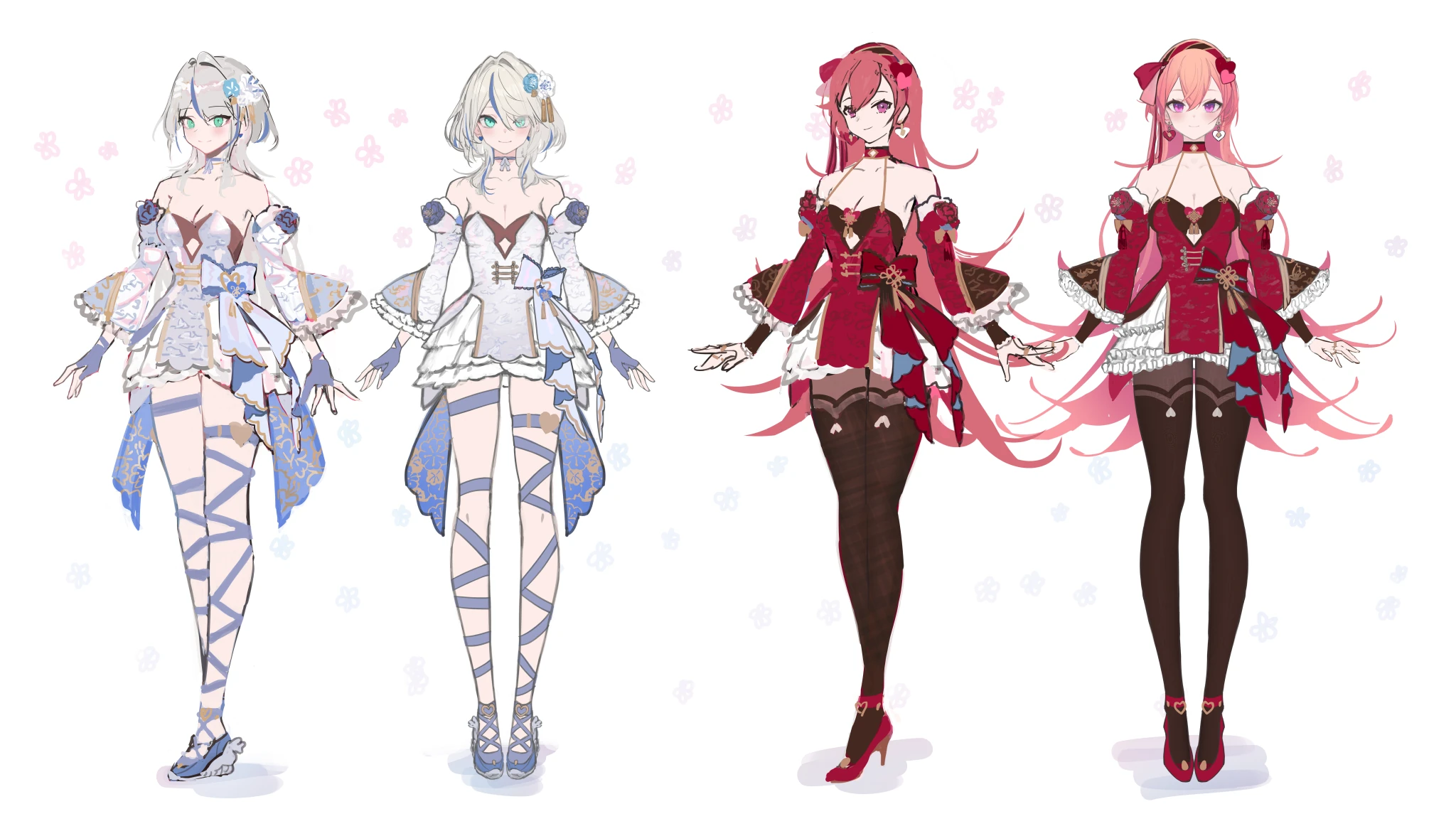 Runie & Lia's 3D Valentines Reference Sheet<br>by mins