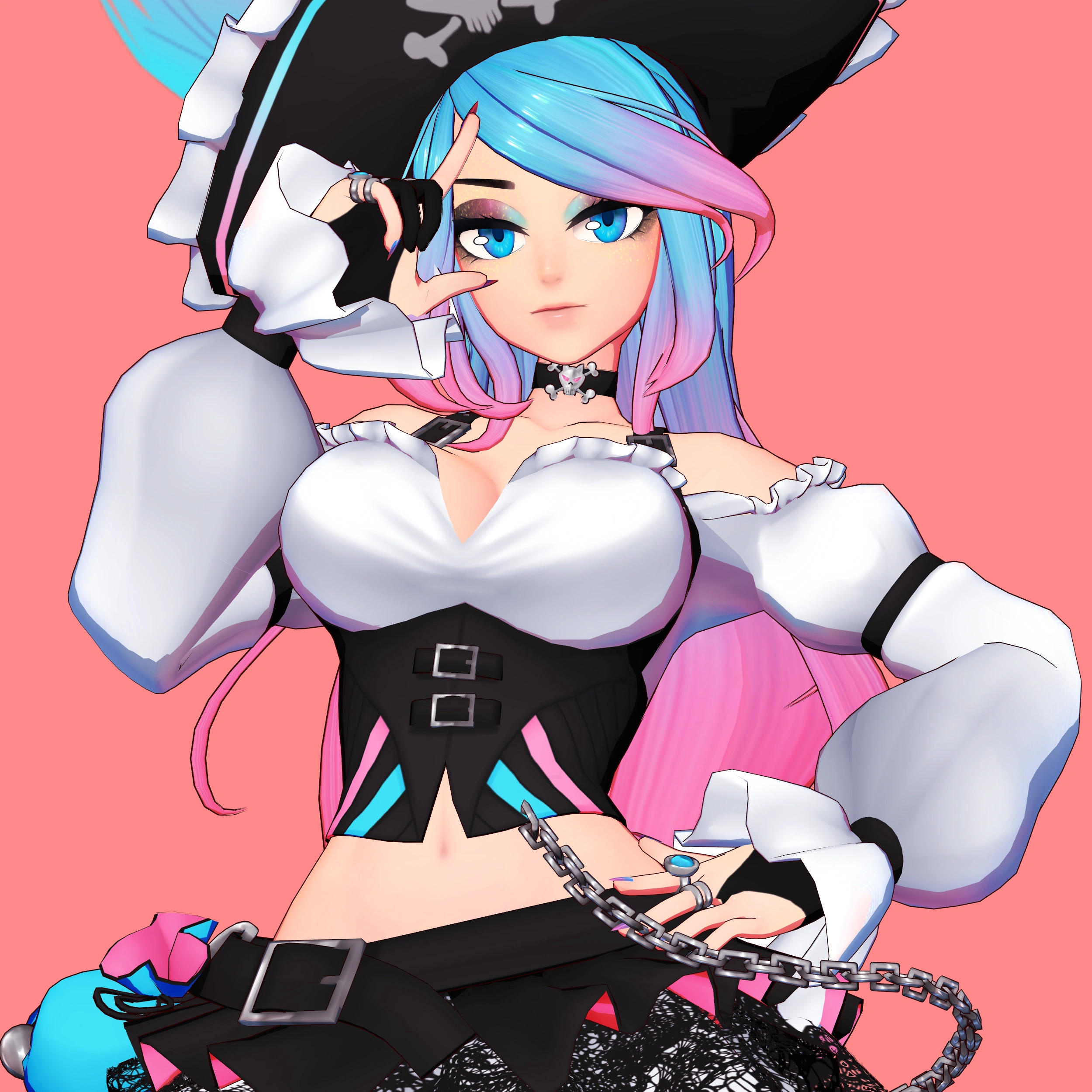 Pirate Silvervale Portrait by jjinomu