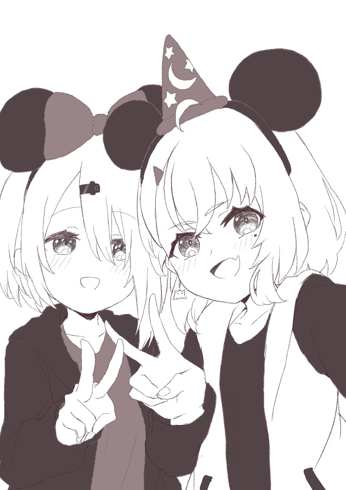 SakuYui Disneyland Illustration<br>by Soranaki