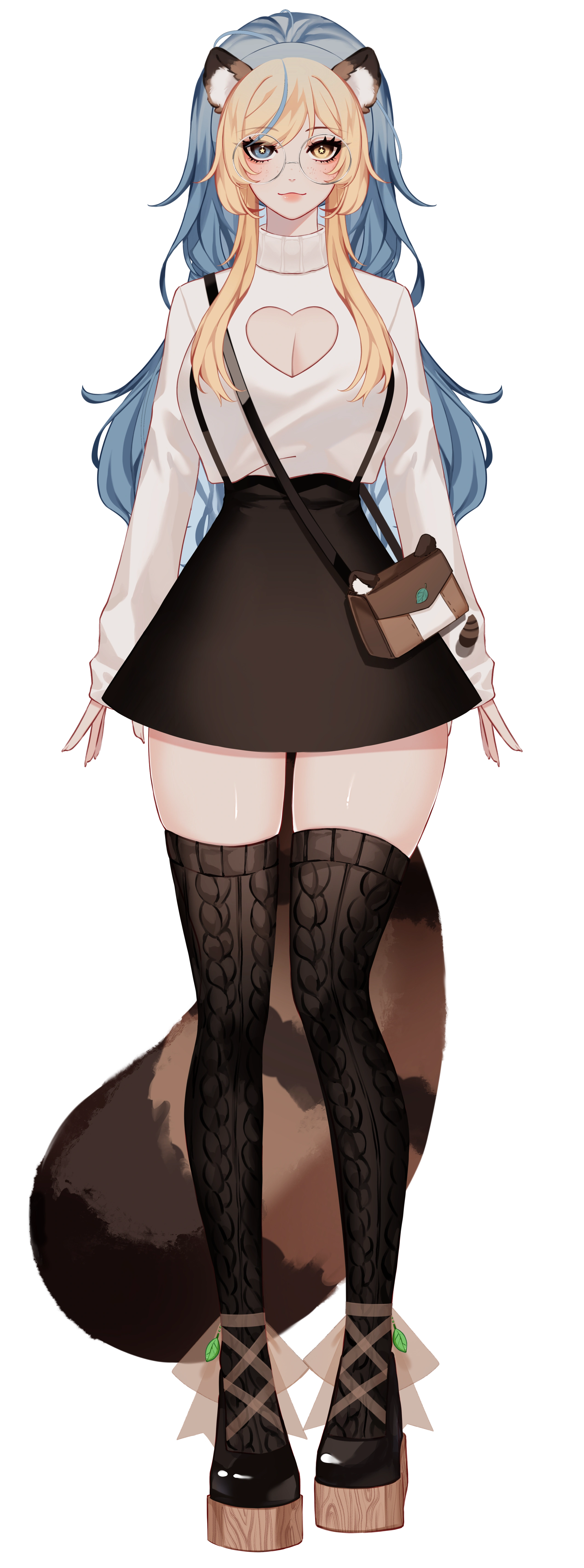 Full Body Teeny 1.0 with ponytail and no cardigan
