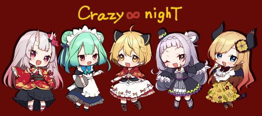 Crazy ∞ nighT Illustration<br>by Yamabukiiro