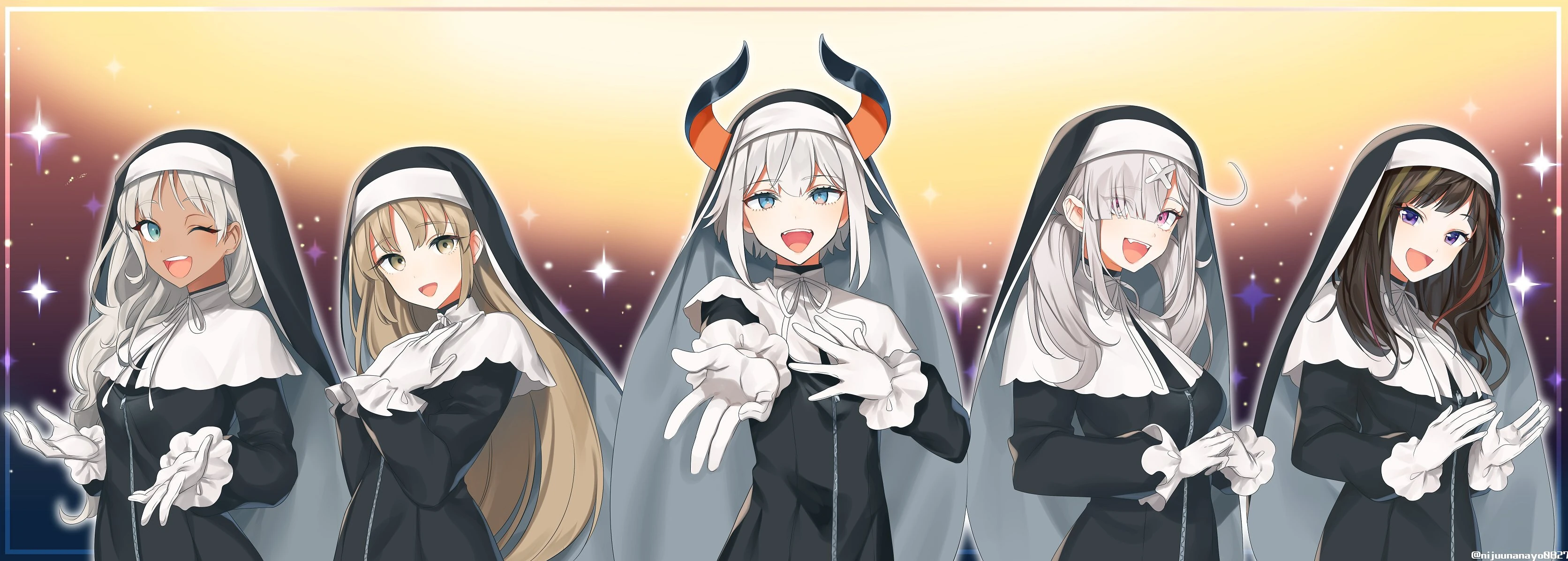 Hail Holy Queen Illustration<br>by Ninahachi