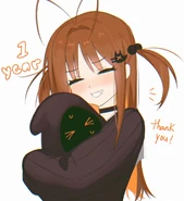 Nino hugging ninoist. 1 year anniversary drawing by Nino