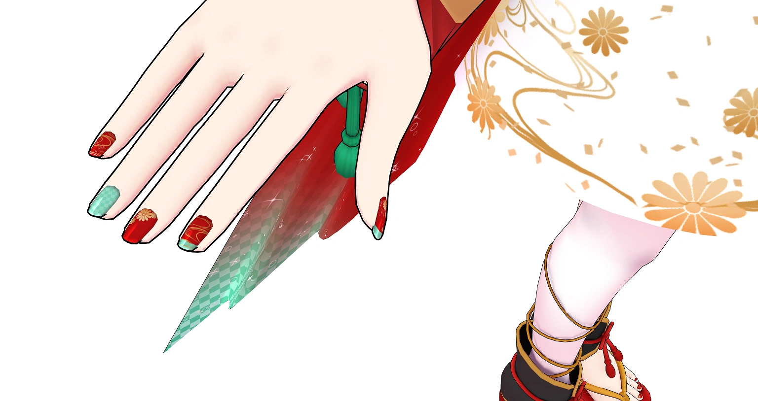 Ichi's nails<br>(model by Hyuga Natsu)