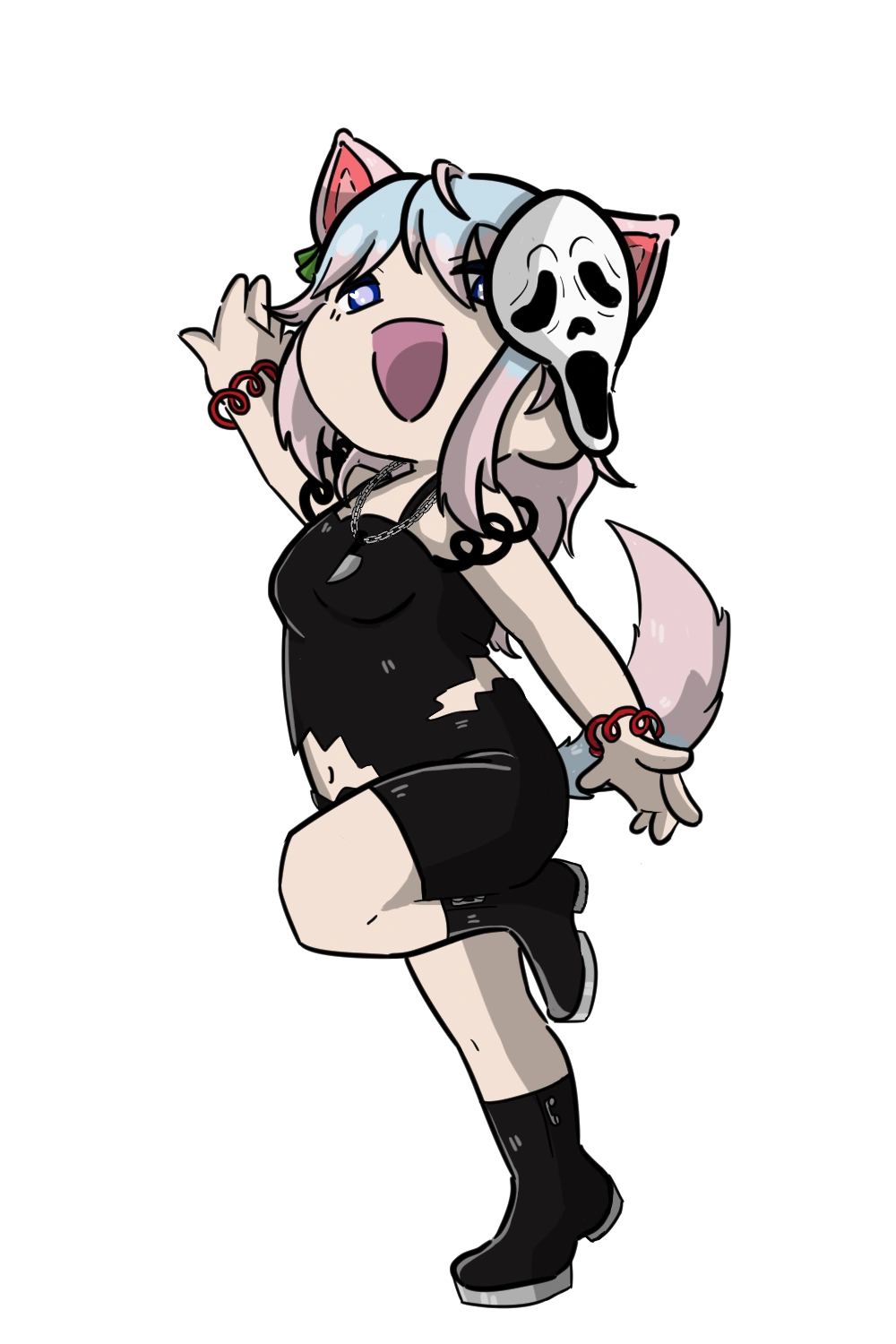 Mina Ghost Face PNG by Kew_Dee