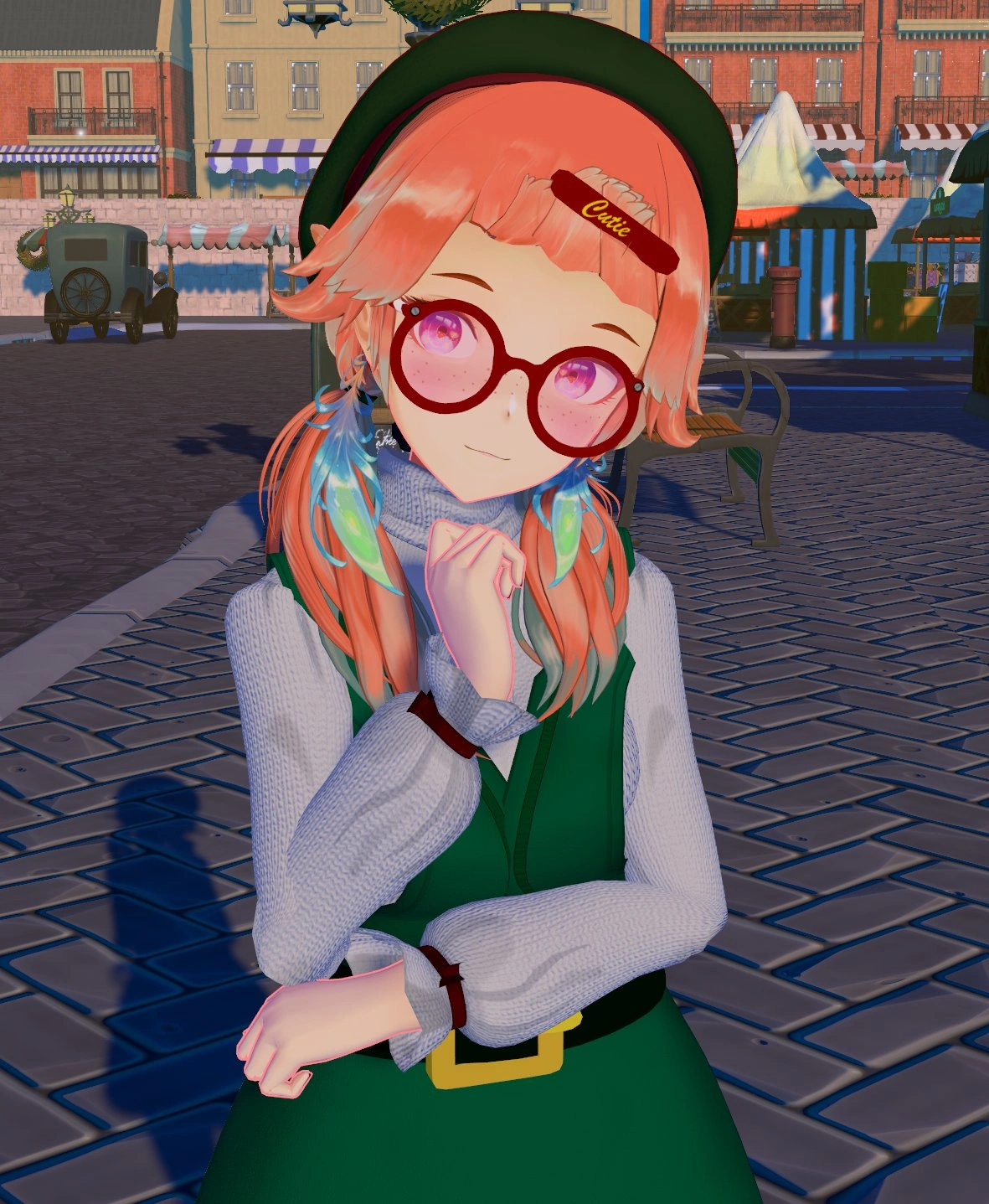 Casual Winter 3D Costume with Glasses