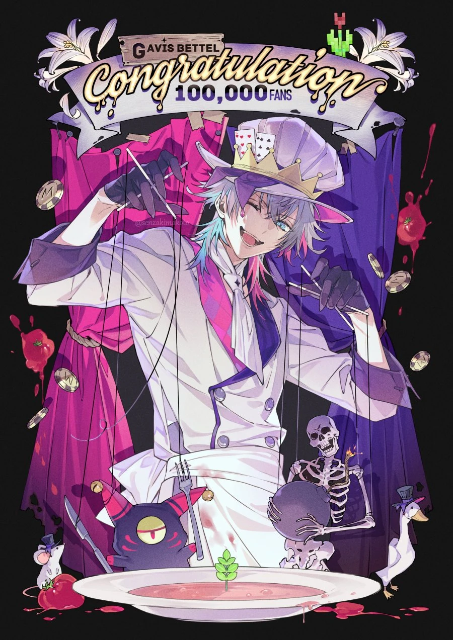 100,000 Subscribers Celebration Illustration by Makoto Senzaki