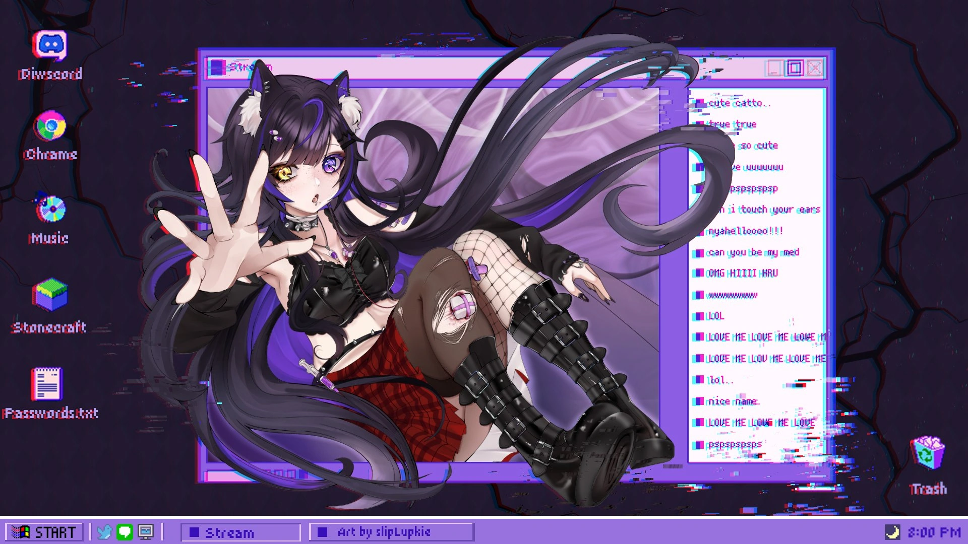 Glitchy Asu @slipLupkie