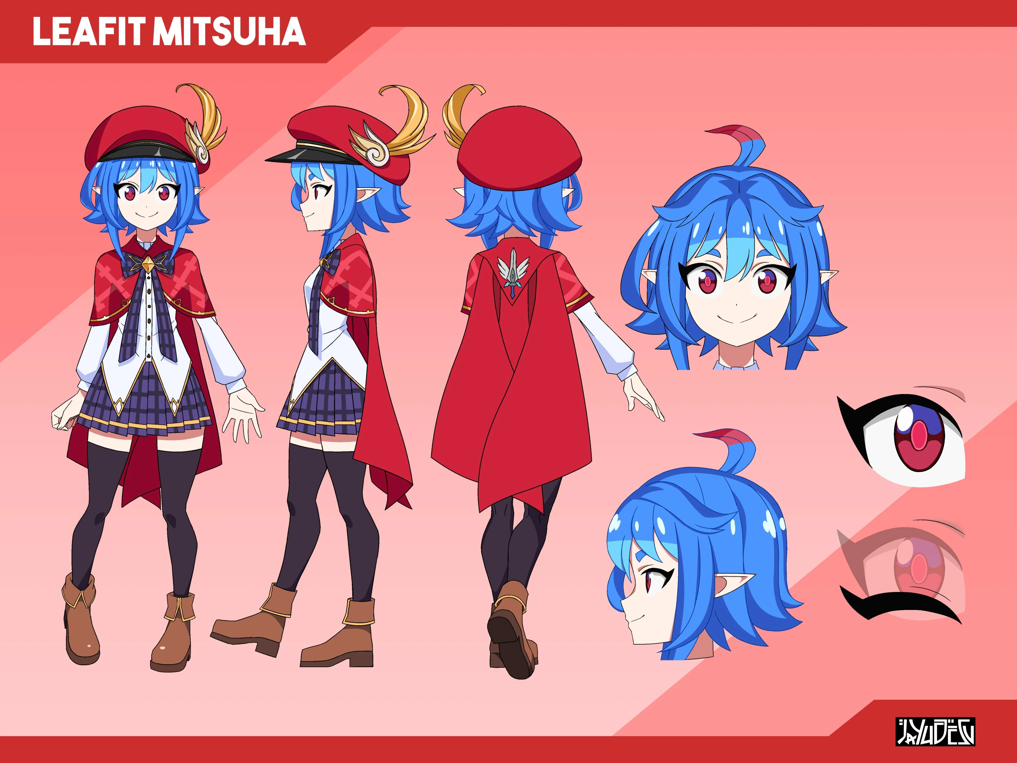 Animation model sheet by Jayu.